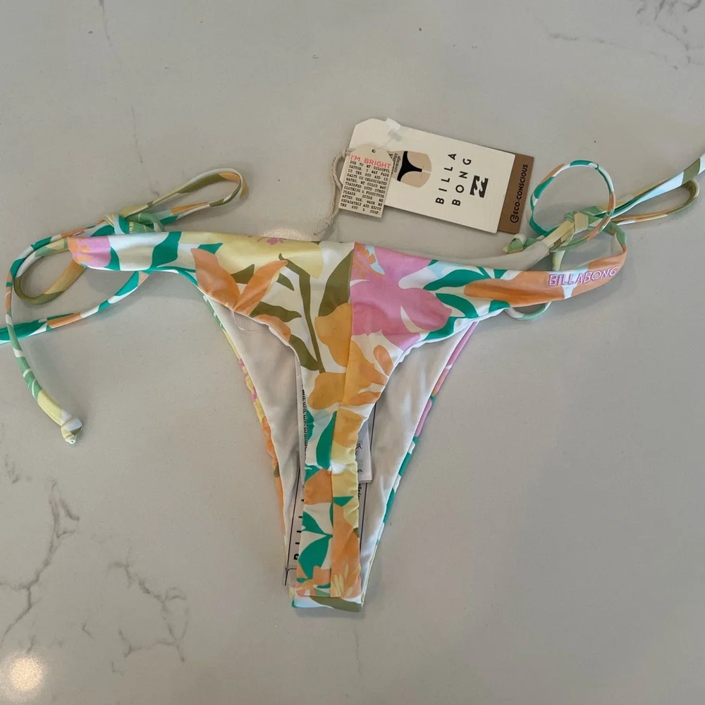 BILLABONG Sweet Aloha Bikini set NWT women’s swimsuit set size medium 🔥🌺 - Picture 10 of 12
